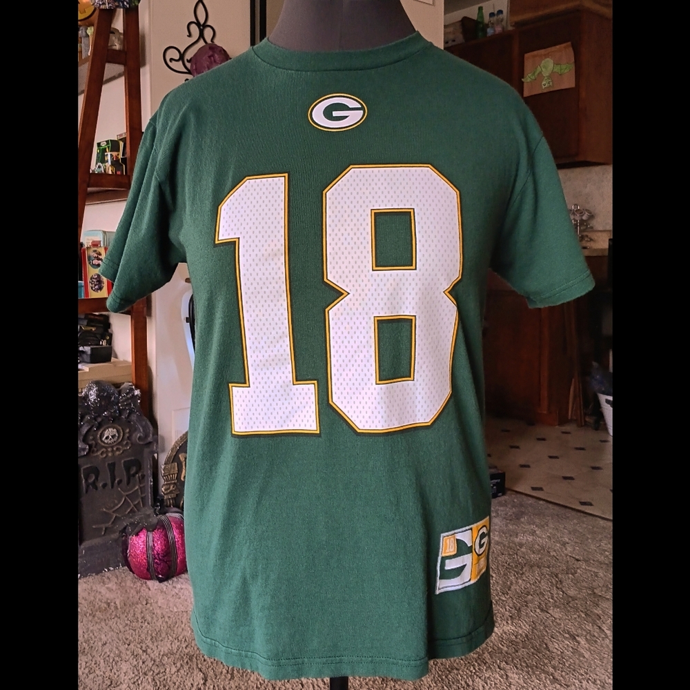 💚💛*4/$15* Green Bay Packers Majestic Randall Cobb Mens T-shirt Medium NFL